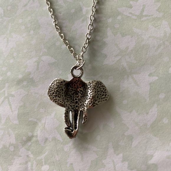 Elephant Head Charm Necklace - Picture 3 of 4